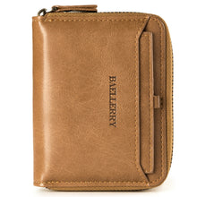 Load image into Gallery viewer, Baellerry D3124 Short PU Leather Wallet Zipper Retro Youth Small Wallet, Black Horizontal, Black Vertical, Brown Horizontal, Brown Vertical, Purple Horizontal, Purple Vertical, Gray Horizontal, Gray Vertical