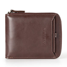 Load image into Gallery viewer, Baellerry D3124 Short PU Leather Wallet Zipper Retro Youth Small Wallet, Black Horizontal, Black Vertical, Brown Horizontal, Brown Vertical, Purple Horizontal, Purple Vertical, Gray Horizontal, Gray Vertical