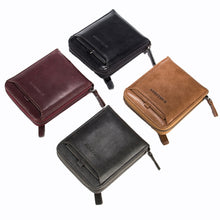Load image into Gallery viewer, Baellerry D3124 Short PU Leather Wallet Zipper Retro Youth Small Wallet, Black Horizontal, Black Vertical, Brown Horizontal, Brown Vertical, Purple Horizontal, Purple Vertical, Gray Horizontal, Gray Vertical