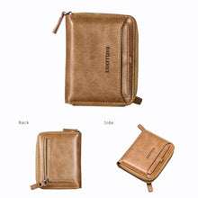 Load image into Gallery viewer, Baellerry D3124 Short PU Leather Wallet Zipper Retro Youth Small Wallet, Black Horizontal, Black Vertical, Brown Horizontal, Brown Vertical, Purple Horizontal, Purple Vertical, Gray Horizontal, Gray Vertical