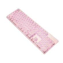 Load image into Gallery viewer, LANGTU L1 104 Keys USB Home Office Film Luminous Wired Keyboard, Cable Length:1.6m, L1 White Light Pink, L1 Orange Light Black, L1 Ice Blue Light Silver White, L1 White Light Black, L1 Ice Blue Light Black