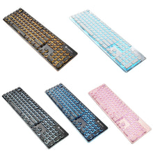 Load image into Gallery viewer, LANGTU L1 104 Keys USB Home Office Film Luminous Wired Keyboard, Cable Length:1.6m, L1 White Light Pink, L1 Orange Light Black, L1 Ice Blue Light Silver White, L1 White Light Black, L1 Ice Blue Light Black
