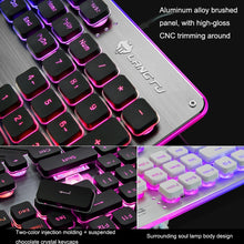 Load image into Gallery viewer, LANGTU L1 104 Keys USB Home Office Film Luminous Wired Keyboard, Cable Length:1.6m, L1 White Light Pink, L1 Orange Light Black, L1 Ice Blue Light Silver White, L1 White Light Black, L1 Ice Blue Light Black