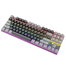 Load image into Gallery viewer, XUNFOX K80 87 Keys Wired Gaming Mechanical Illuminated Keyboard, Cable Length:1.5m, White Yellow, Black Gray, Pink White, Blue White, White Blue, Yellow White, Gray Black