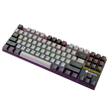 Load image into Gallery viewer, XUNFOX K80 87 Keys Wired Gaming Mechanical Illuminated Keyboard, Cable Length:1.5m, White Yellow, Black Gray, Pink White, Blue White, White Blue, Yellow White, Gray Black
