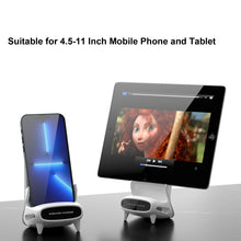 Load image into Gallery viewer, 15W Desktop Vertical Loudspeaker Wireless Charging Stand for 4.5-11 Inch Mobile Phone Tablet