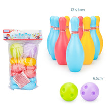 Load image into Gallery viewer, 3 Sets Children Sports Recreation Plastic Bowling Toy Set, Size: