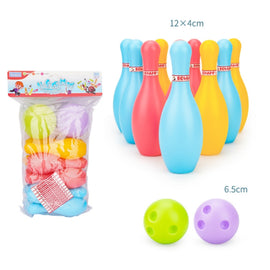 3 Sets Children Sports Recreation Plastic Bowling Toy Set, Size: