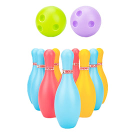 3 Sets Children Sports Recreation Plastic Bowling Toy Set, Size: