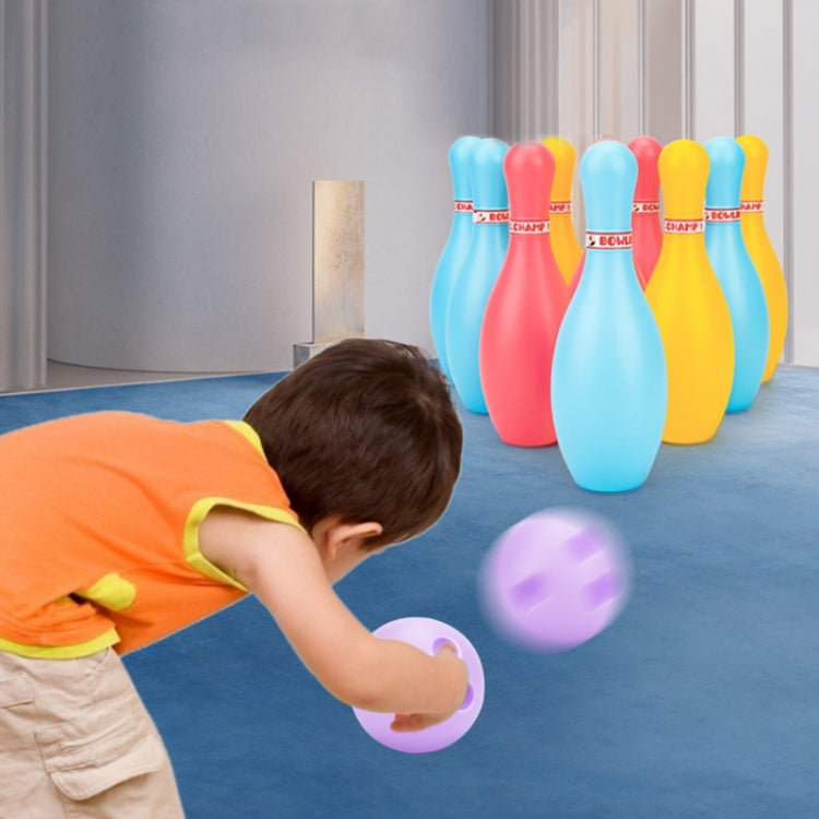 3 Sets Children Sports Recreation Plastic Bowling Toy Set, Size: