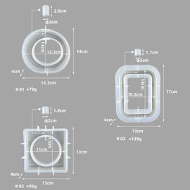 DIY Vase Epoxy Mould Simple Vase Make Tool, Rectangle, Irregular Circle, Heart Shaped