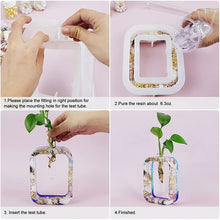 Load image into Gallery viewer, DIY Vase Epoxy Mould Simple Vase Make Tool, Square, Rectangle, Irregular Circle, Heart Shaped