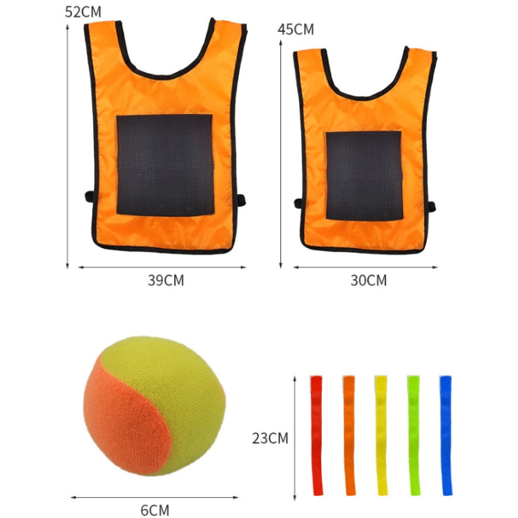 Children Dodgeball Vest For Parent-child Outdoor Games With 5 Balls