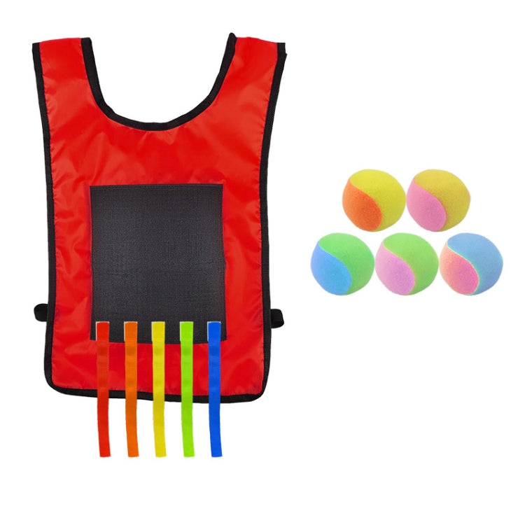 Children Dodgeball Vest For Parent-child Outdoor Games With 5 Balls