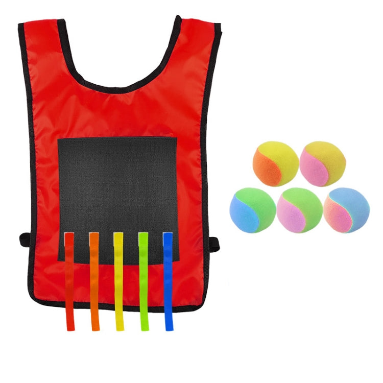 Children Dodgeball Vest For Parent-child Outdoor Games With 5 Balls