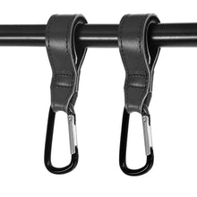 Load image into Gallery viewer, 2 PCS Baby Stroller Convenient Carabiner Hook, Brown, Black