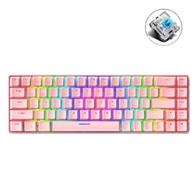 Load image into Gallery viewer, ZIYOU LANG T8 68 Keys RGB Luminous Gaming Mechanical Keyboard, Cable Length:1.6m, T8 Blue Green Shaft, T8 Pink Green Shaft, T8 Purple Green Shaft, T8 Black Green Shaft, T8 Black Tea Shaft, T8 White Green Shaft, T8 White Red Shaft