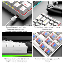 Load image into Gallery viewer, ZIYOU LANG T8 68 Keys RGB Luminous Gaming Mechanical Keyboard, Cable Length:1.6m, T8 Blue Green Shaft, T8 Pink Green Shaft, T8 Purple Green Shaft, T8 Black Green Shaft, T8 Black Tea Shaft, T8 White Green Shaft, T8 White Red Shaft