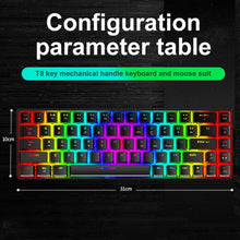 Load image into Gallery viewer, ZIYOU LANG T8 68 Keys RGB Luminous Gaming Mechanical Keyboard, Cable Length:1.6m, T8 Blue Green Shaft, T8 Pink Green Shaft, T8 Purple Green Shaft, T8 Black Green Shaft, T8 Black Tea Shaft, T8 White Green Shaft, T8 White Red Shaft