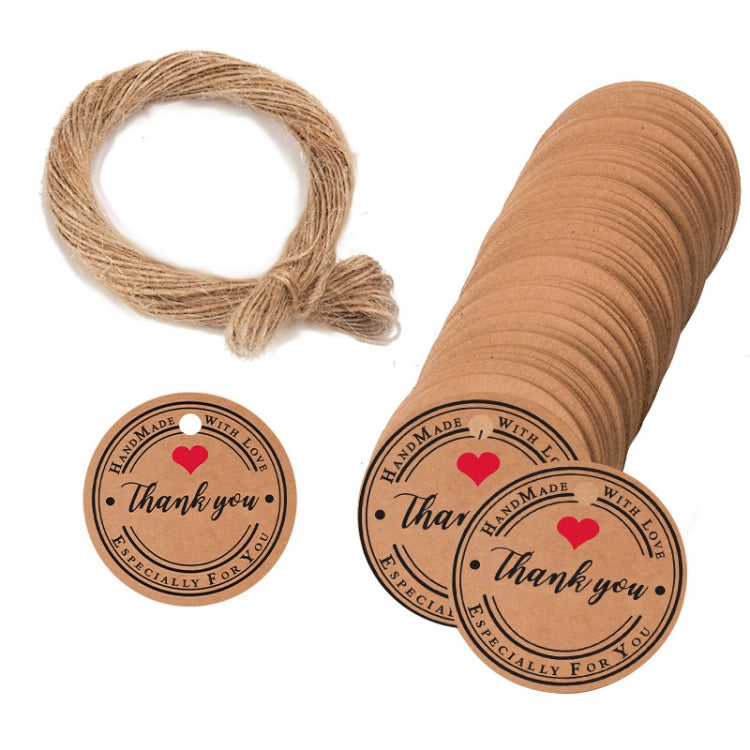5 Bags 100PCS/Bag Kraft Paper Gift Tags Hang Tags