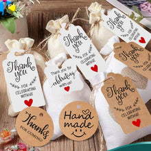 Load image into Gallery viewer, 5 Bags 100PCS/Bag Kraft Paper Gift Tags Hang Tags