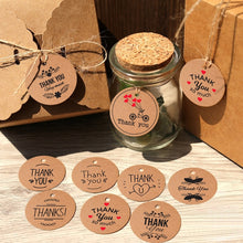 Load image into Gallery viewer, 100pcs /Pack Kraft Paper Gift Tag With 20m Hemp Rope, L-01, L-02, L-03, L-04, L-05, L-06, L-07, L-08, L-09, L-10, L-11, L-12, L-13, L-14