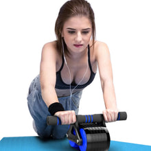 Load image into Gallery viewer, Automatic Rebound Double Wheel Abdominal Fitness Wheel