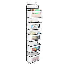 Load image into Gallery viewer, Five-Layer Non-Woven Door Rear Storage Hanging Bag, Five-Layer Non-Woven White, Five-Layer Non-Woven Blue