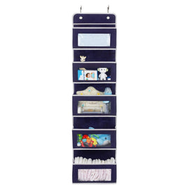 Five-Layer Non-Woven Door Rear Storage Hanging Bag, Five-Layer Non-Woven White, Five-Layer Non-Woven Blue