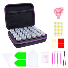 Load image into Gallery viewer, Multifunctional Portable Diamond Painting Tool Set Storage Bag, Style:, 30 Grid (Purple), 30 Grid (Blue), 30 Grid (Green), 30 Grid (Orange), 30 Grid (Black), 30 Grid (Red), 30 Grid (Pink), 60 Grid (Blue), 60 Grid (Green), 60 Grid (Orange), 60 Grid (Bla...