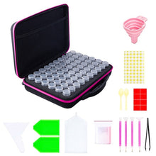 Load image into Gallery viewer, Multifunctional Portable Diamond Painting Tool Set Storage Bag, Style:, 30 Grid (Purple), 30 Grid (Blue), 30 Grid (Green), 30 Grid (Orange), 30 Grid (Black), 30 Grid (Red), 30 Grid (Pink), 60 Grid (Blue), 60 Grid (Green), 60 Grid (Orange), 60 Grid (Bla...