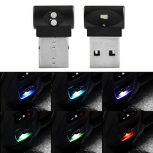 Load image into Gallery viewer, 2 PCS Car USB Atmosphere Light LED Decorated Lighting Light, Colorful Adjustable