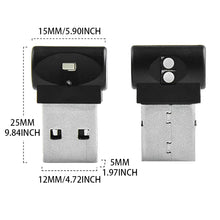 Load image into Gallery viewer, 2 PCS Car USB Atmosphere Light LED Decorated Lighting Light, Colorful Adjustable