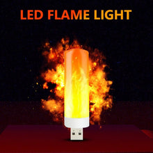 Load image into Gallery viewer, 4 PCS USB Candlelight LED Imitation Flame Lamp, 4 PCS Flame Lamp