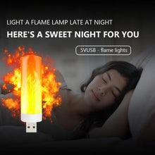 Load image into Gallery viewer, 4 PCS USB Candlelight LED Imitation Flame Lamp, 4 PCS Flame Lamp