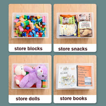 Load image into Gallery viewer, Children Building Blocks Toy Storage Box Transparent Storage Box With Lid, Yellow, Red, Green, Blue