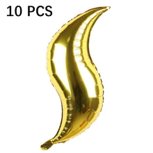 Load image into Gallery viewer, 10 PCS 24 Inch S-Shaped Balloon Fish Tail Wavy Balloon Birthday Wedding Party Arrangement Balloon, Golden, Silver, Red, Rose Red, 24-inch Tiffany blue S-shaped, 24-inch purple S-shaped