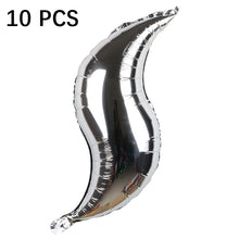 Load image into Gallery viewer, 10 PCS 24 Inch S-Shaped Balloon Fish Tail Wavy Balloon Birthday Wedding Party Arrangement Balloon, Golden, Silver, Red, Rose Red, 24-inch Tiffany blue S-shaped, 24-inch purple S-shaped