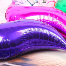 Load image into Gallery viewer, 10 PCS 24 Inch S-Shaped Balloon Fish Tail Wavy Balloon Birthday Wedding Party Arrangement Balloon, Golden, Silver, Red, Rose Red, 24-inch Tiffany blue S-shaped, 24-inch purple S-shaped