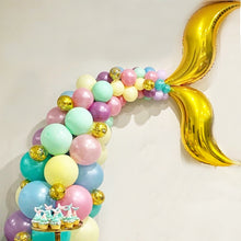 Load image into Gallery viewer, 10 PCS 24 Inch S-Shaped Balloon Fish Tail Wavy Balloon Birthday Wedding Party Arrangement Balloon, Golden, Silver, Red, Rose Red, 24-inch Tiffany blue S-shaped, 24-inch purple S-shaped