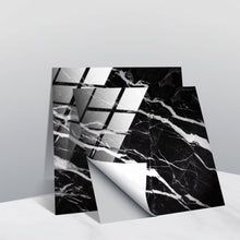 Load image into Gallery viewer, PVC Crystal Covered Film Geometric Pattern Tile Wall Sticker, 20 PCS 10cm