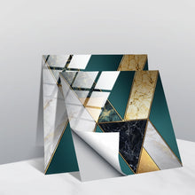 Load image into Gallery viewer, PVC Crystal Covered Film Geometric Pattern Tile Wall Sticker, 20 PCS 10cm