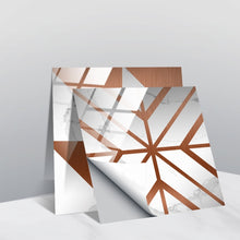 Load image into Gallery viewer, PVC Crystal Covered Film Geometric Pattern Tile Wall Sticker, 20 PCS 10cm