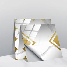 Load image into Gallery viewer, PVC Crystal Covered Film Geometric Pattern Tile Wall Sticker, 20 PCS 15cm