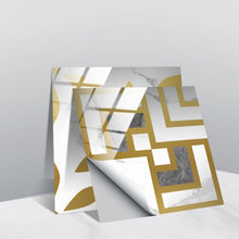 Load image into Gallery viewer, PVC Crystal Covered Film Geometric Pattern Tile Wall Sticker, 20 PCS 15cm
