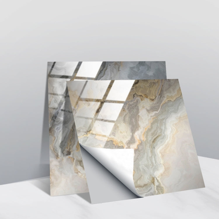 PVC Crystal Covered Film Geometric Pattern Tile Wall Sticker, 20 PCS 15cm