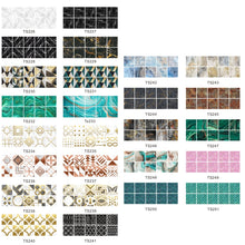 Load image into Gallery viewer, PVC Crystal Covered Film Geometric Pattern Tile Wall Sticker, 20 PCS 15cm