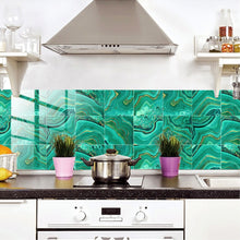 Load image into Gallery viewer, PVC Crystal Covered Film Geometric Pattern Tile Wall Sticker, 20 PCS 15cm
