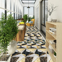 Load image into Gallery viewer, PVC Crystal Covered Film Geometric Pattern Tile Wall Sticker, 20 PCS 15cm