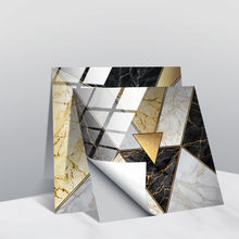 Load image into Gallery viewer, PVC Crystal Covered Film Geometric Pattern Tile Wall Sticker, 20 PCS 20cm